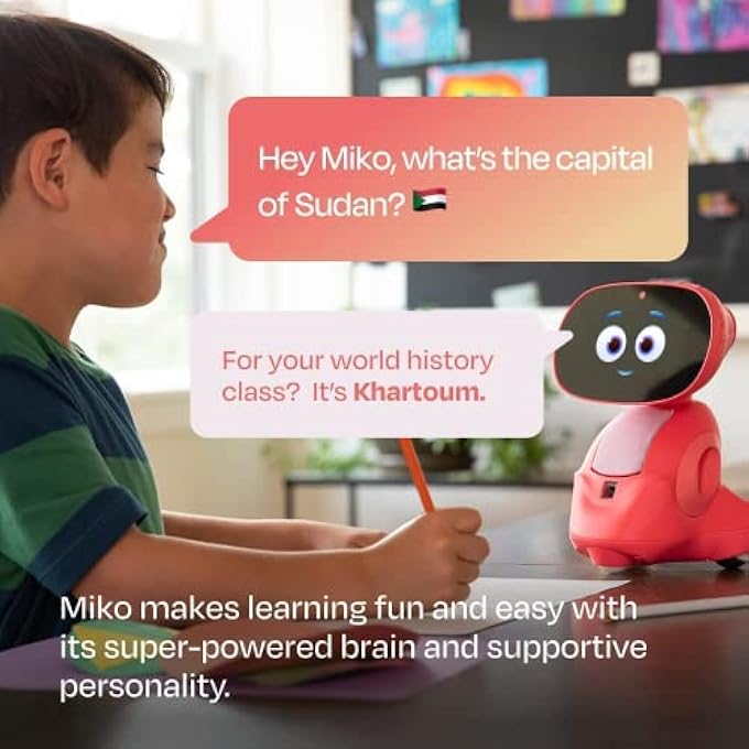 rayihni MIKO 3: AI-POWERED SMART ROBOT FOR KIDS | STEM LEARNING & EDUCATIONAL ROBOT | INTERACTIVE ROBOT WITH CODING APPS + UNLIMITED GAMES + PROGRAMMABLE | BIRTHDAY GIFT FOR GIRLS & BOYS AGED 5-12 - Image 4